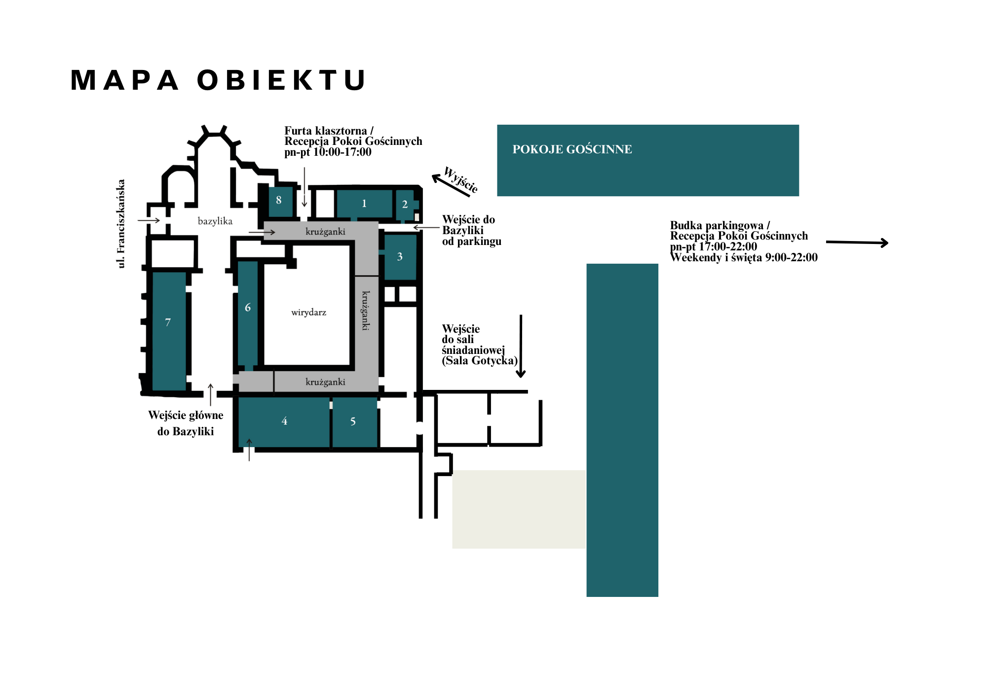Mapa Obiektu - Plan Klasztoru